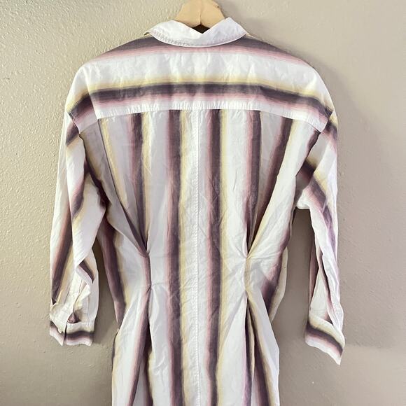 Isabel Marant Etoile Jady Striped Collared Shirt Dress - Picture 13 of 13
